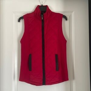 Women's Red Quilted Vest